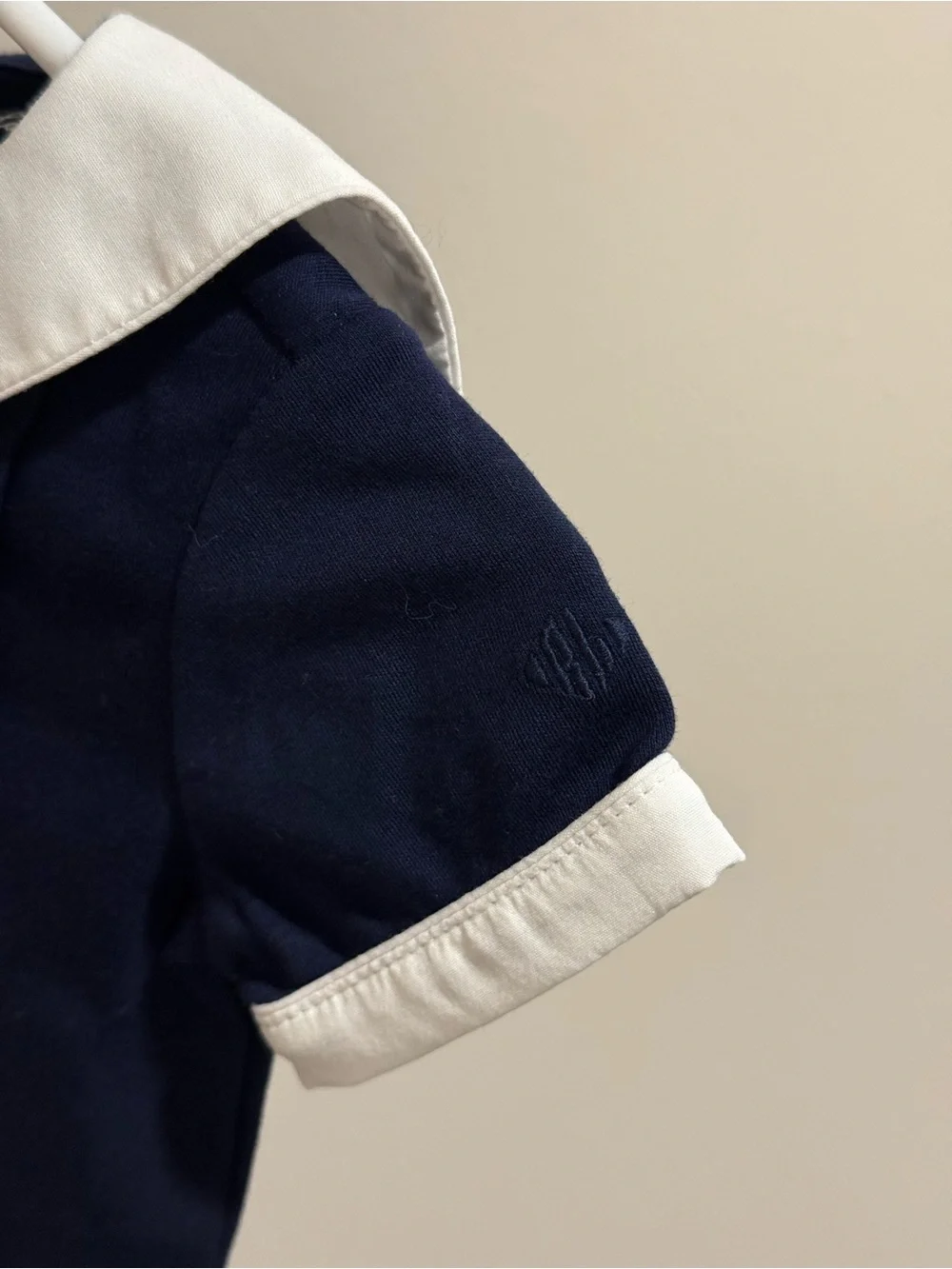 Polo Ralph Lauren Baby Boy 3M Navy Sailor Romper Nautical Anchor